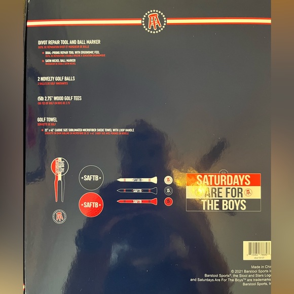 Golf Gift Set - Barstool Saturdays are for the Boys - Picture 3 of 3